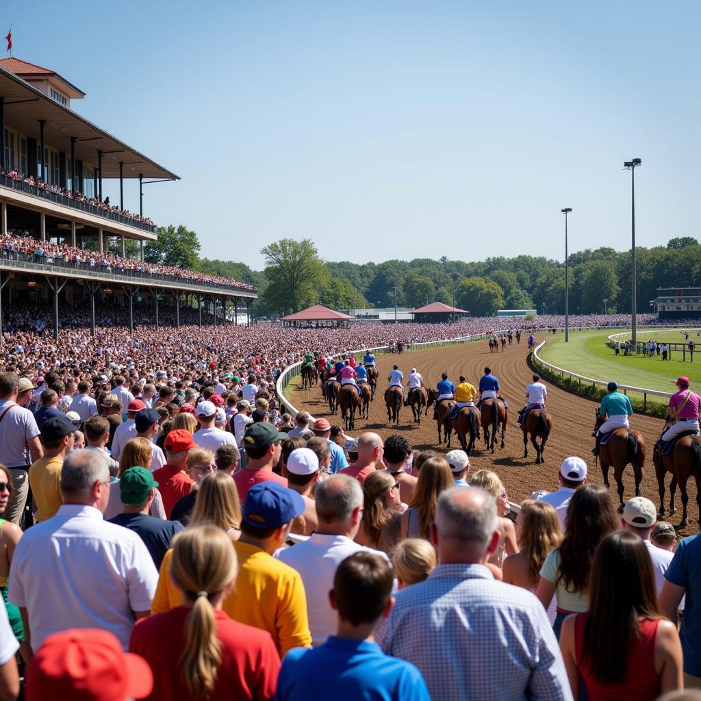 Fredericksburg Horse Race Crowd 