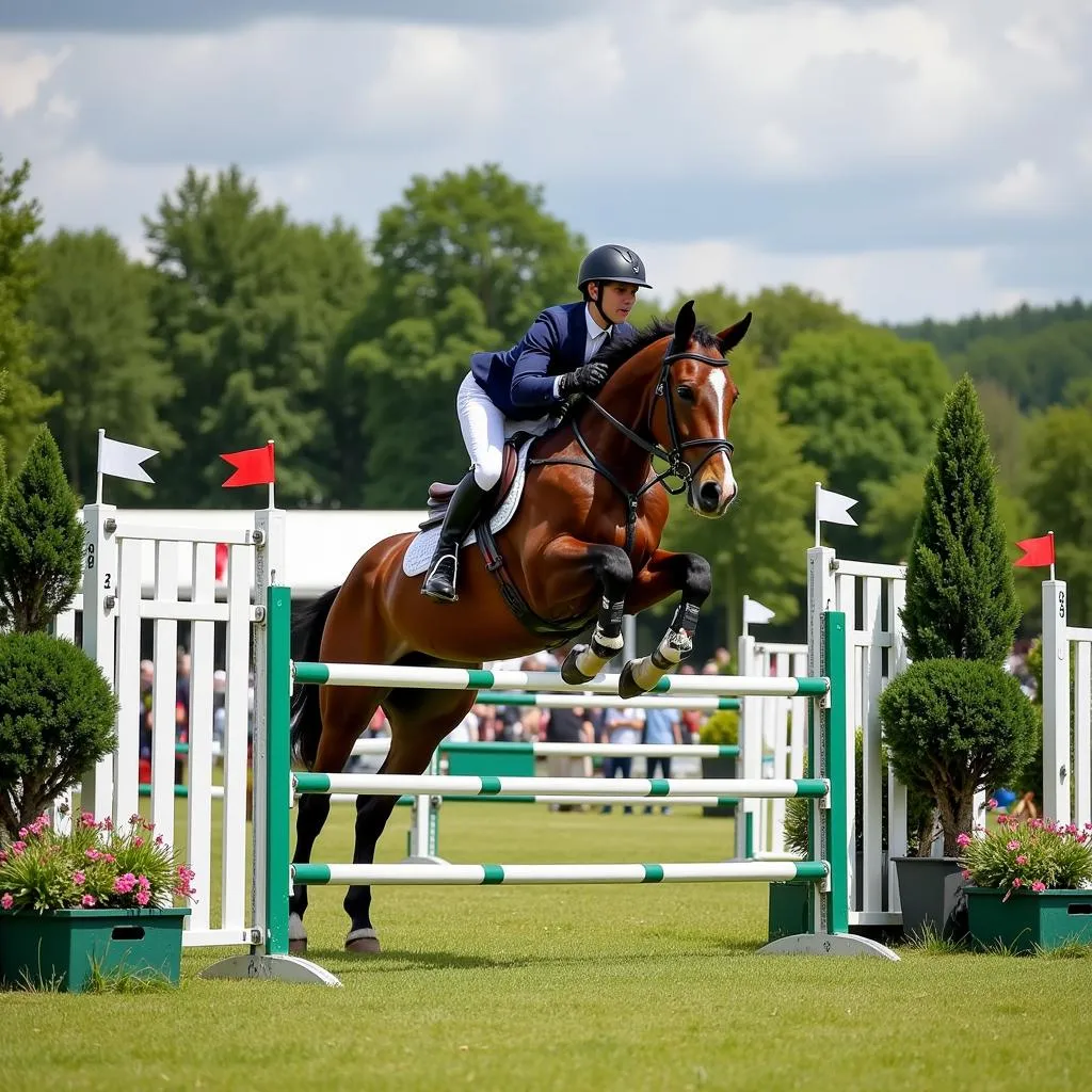 Equestrian Show Jumping in France