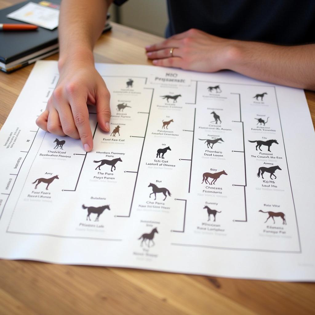 Analyzing a futurity horse pedigree