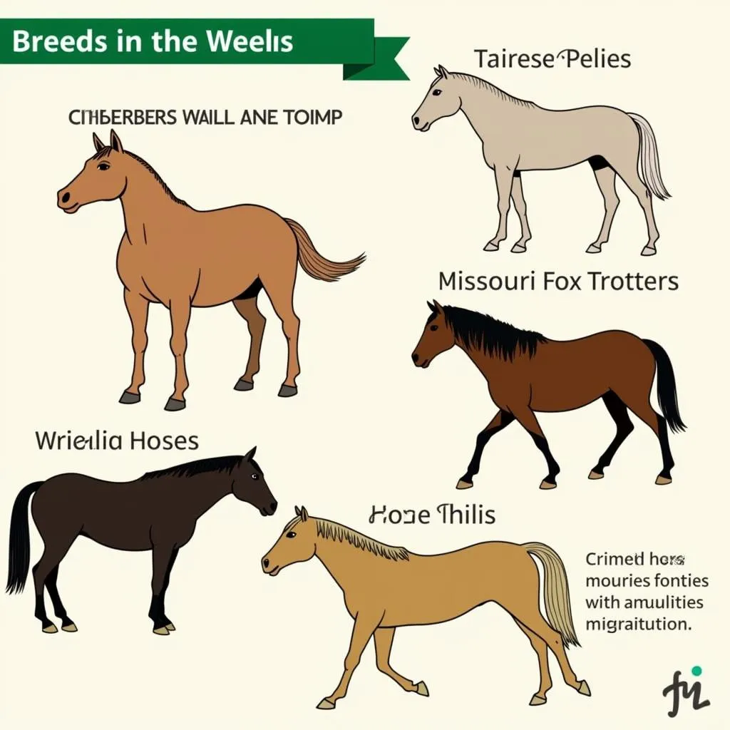 Gaited horse breeds popular in Virginia