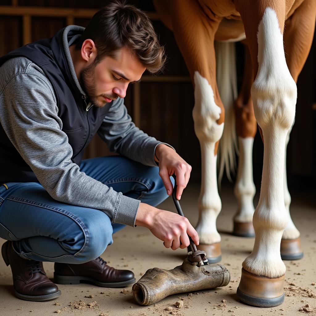 Gaited Horse Shoe Fitting