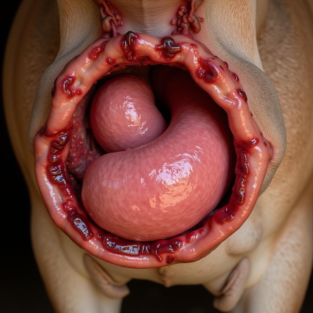 Horse with gastric ulcers