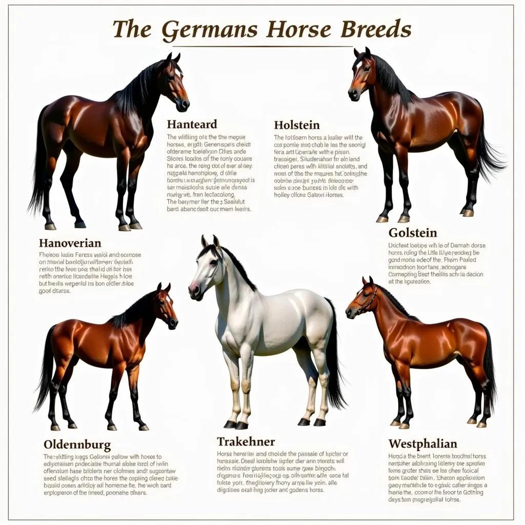 Various German Horse Breeds