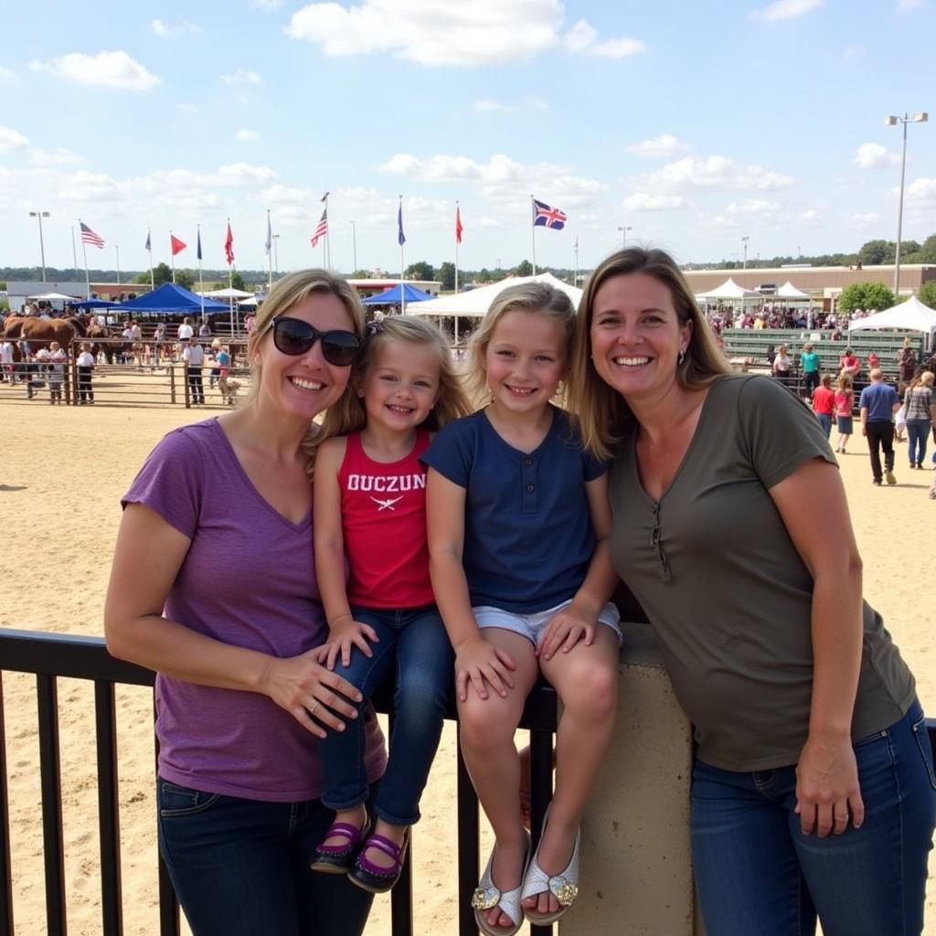 Family enjoying the Gold Coast Quarter Horse Show