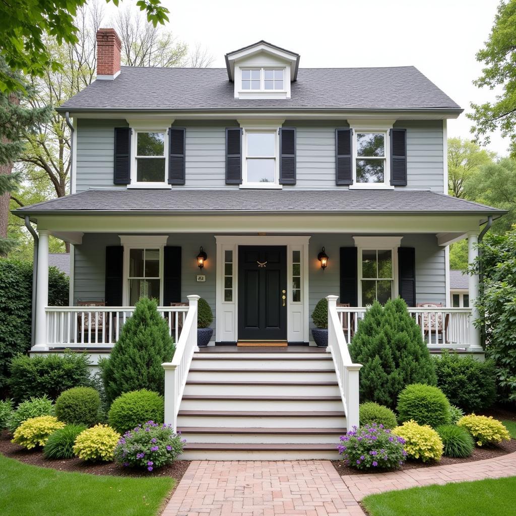 A charming house with Gray Horse exterior