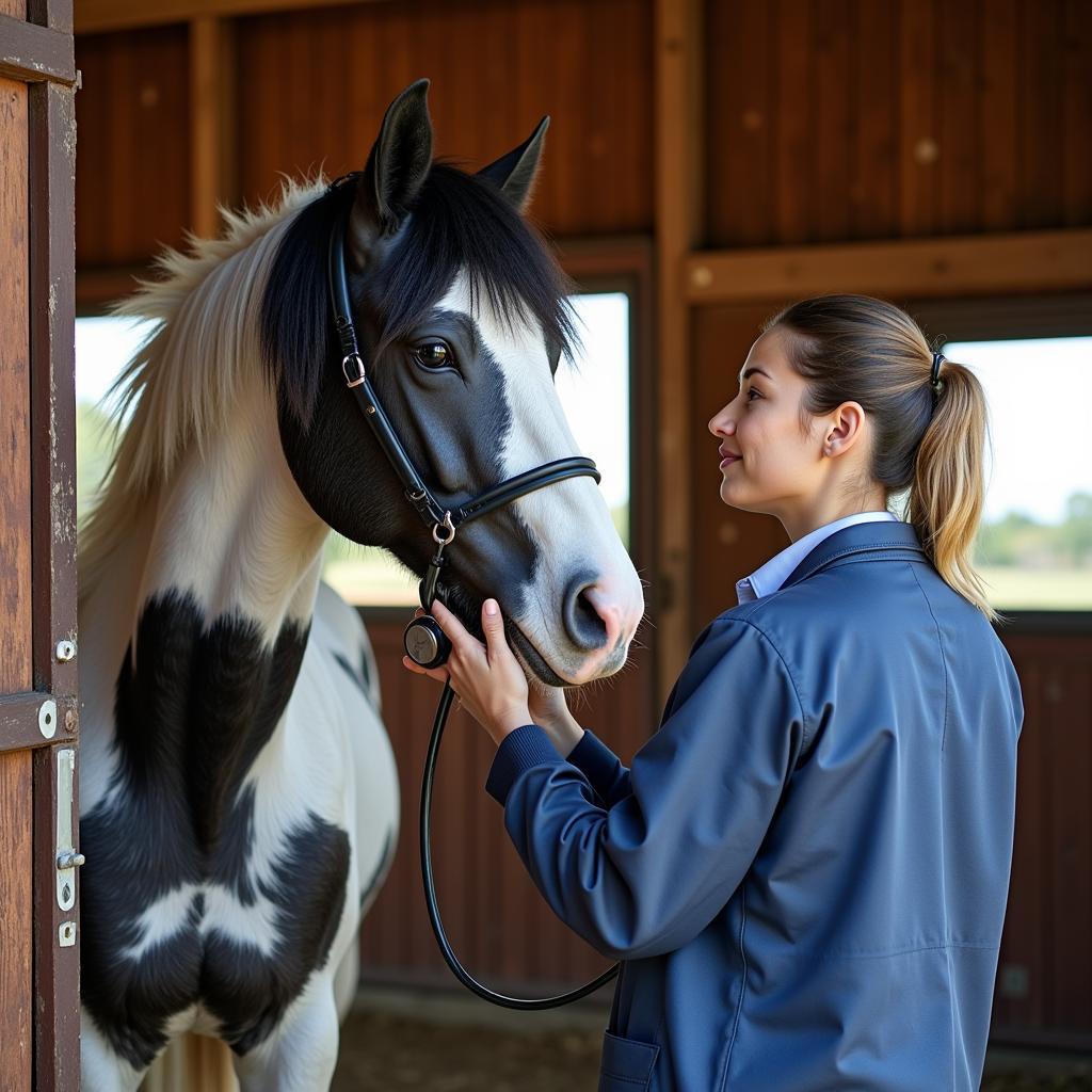 Pre-purchase Veterinary Exam for a Gypsy Vanner in Texas