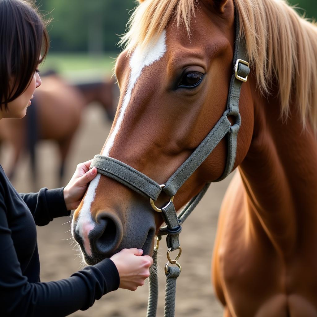  Applying Halter Pressure for Leading Training