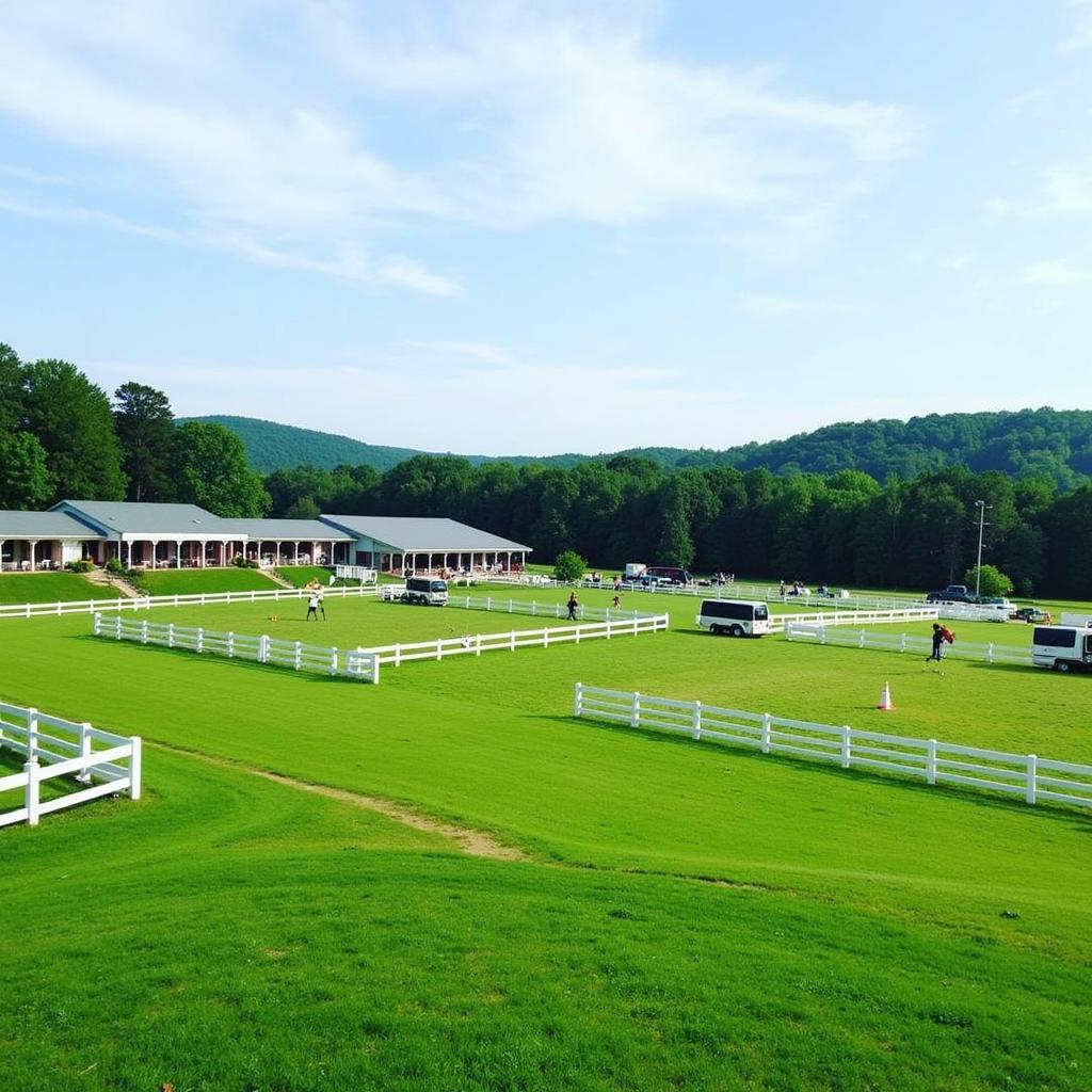 The picturesque grounds of the Harford Horse Show