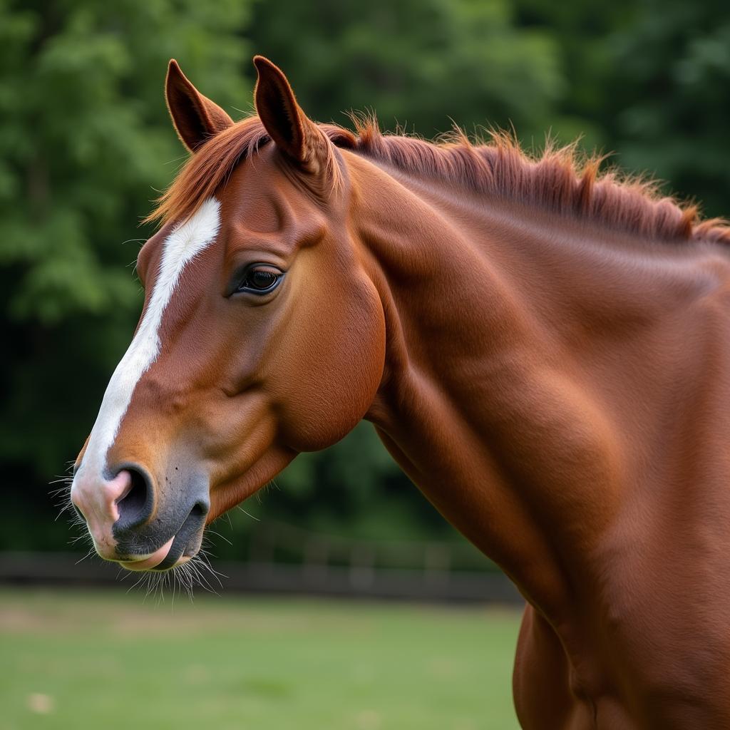 Healthy Horse Trapezius Muscle