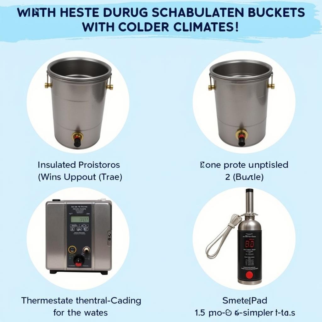 Heated and Insulated Water Buckets for Horses