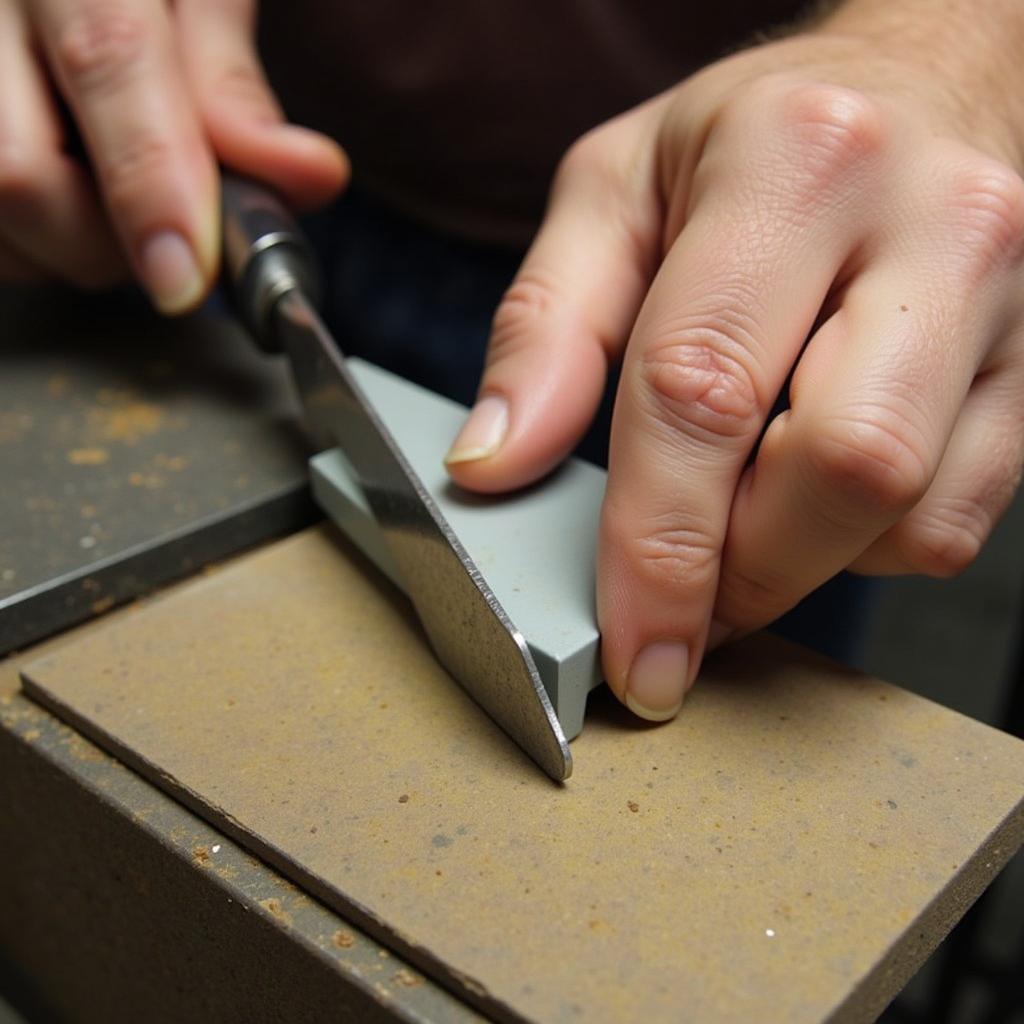 Sharpening a Hoof Knife