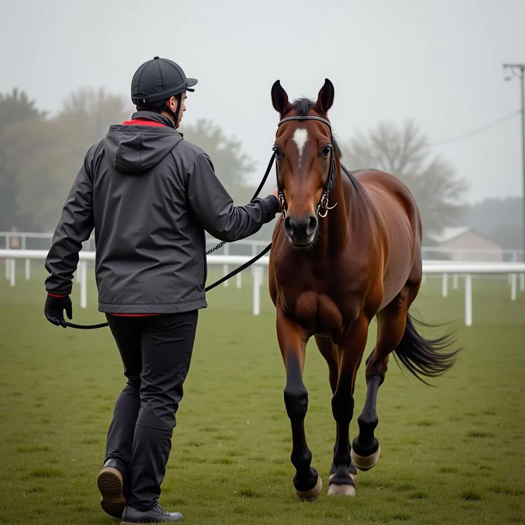 Horse and Jockey in Training