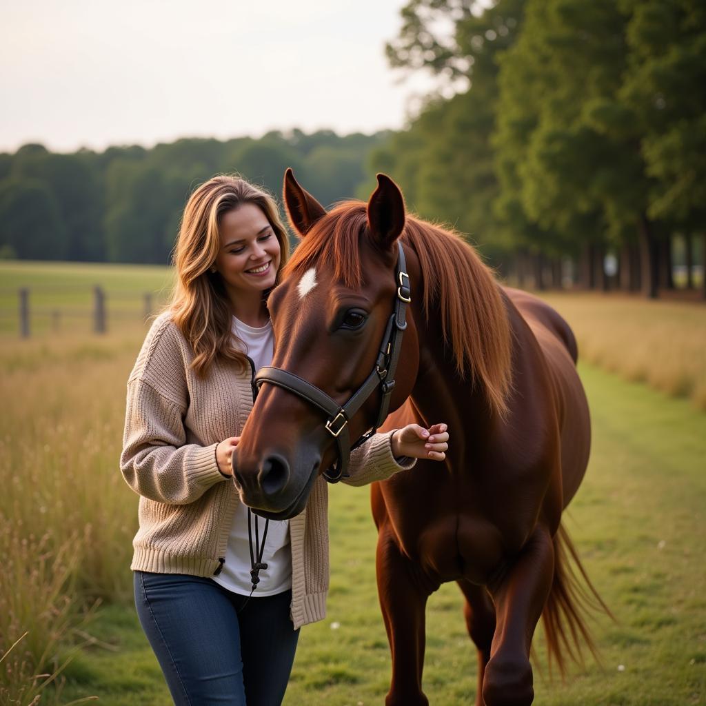 Horse and Owner in Greenville, NC