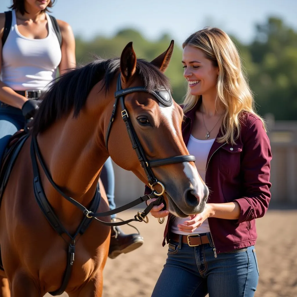 Horse and Rider Bond During Training