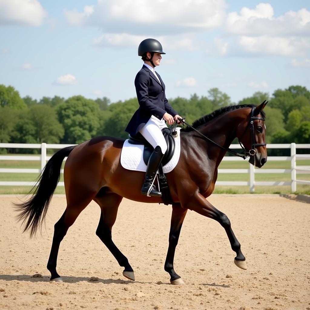 Horse and Rider Demonstrating Pro-Stride