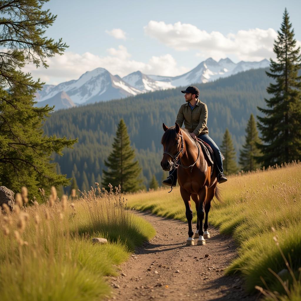 Enjoying a Trail Ride