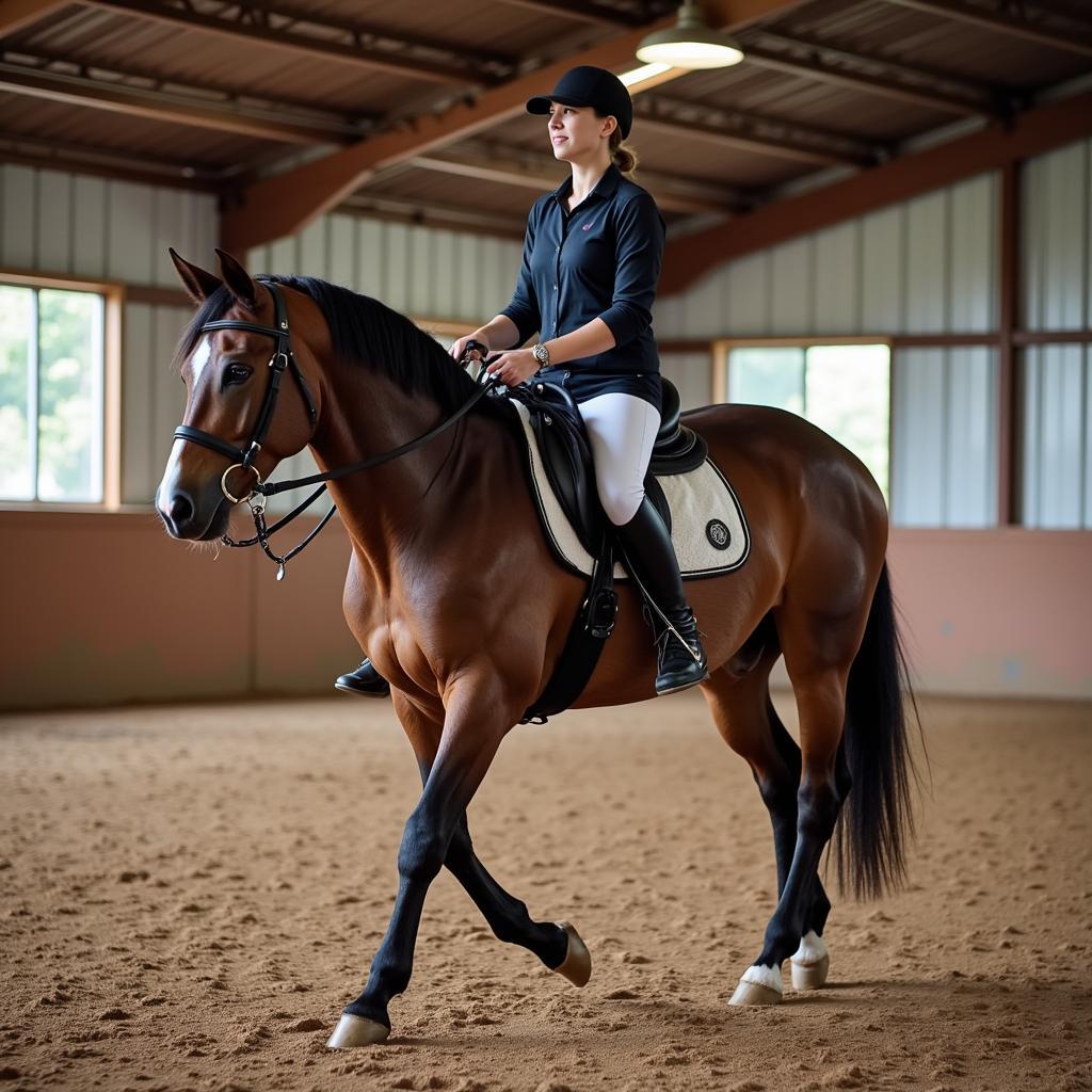 Horse and Rider Training with a Roller Bit