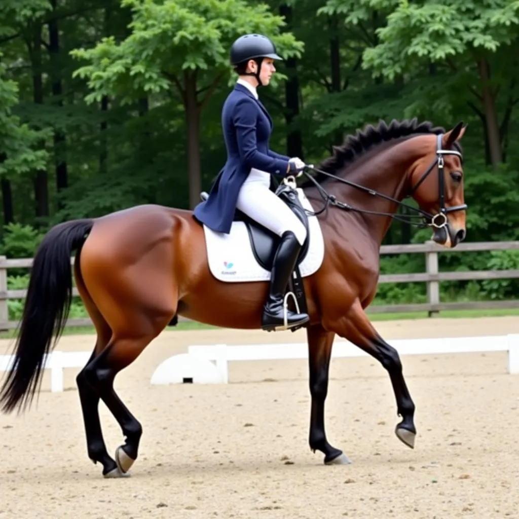 Horse and Rider Training for a CJL Horse Show