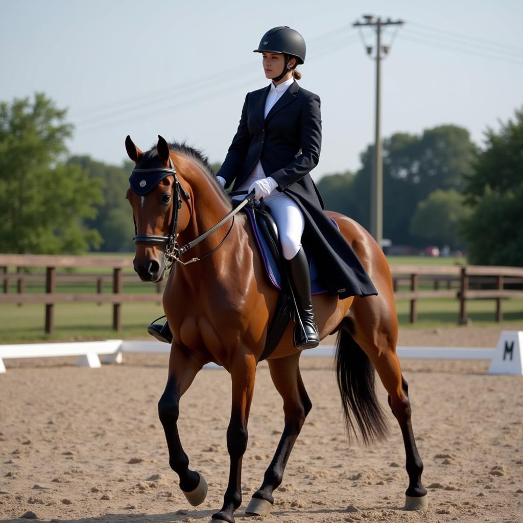 Horse and Rider Training for Golden Circle Show