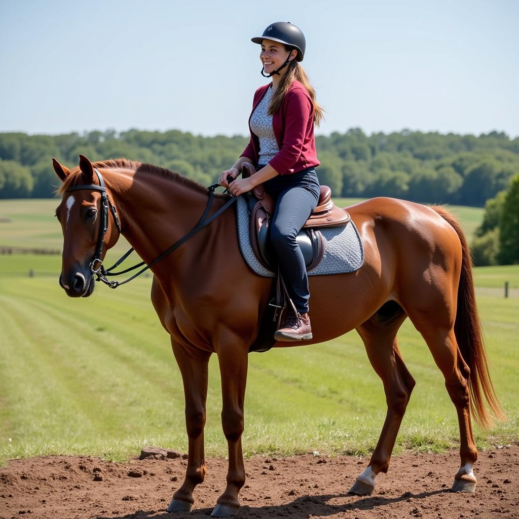 comfortable riding with proper saddle fit