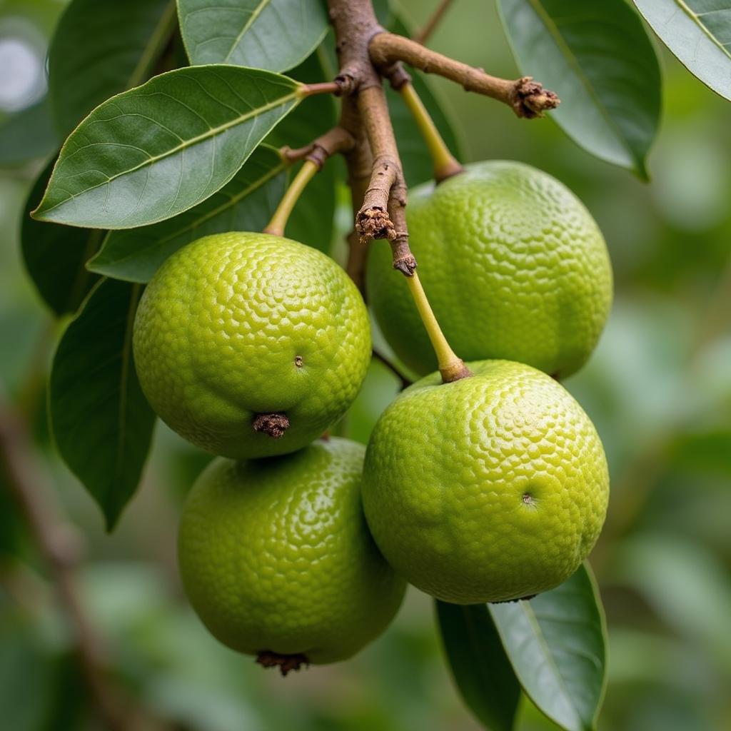 Osage Orange Fruit on Tree