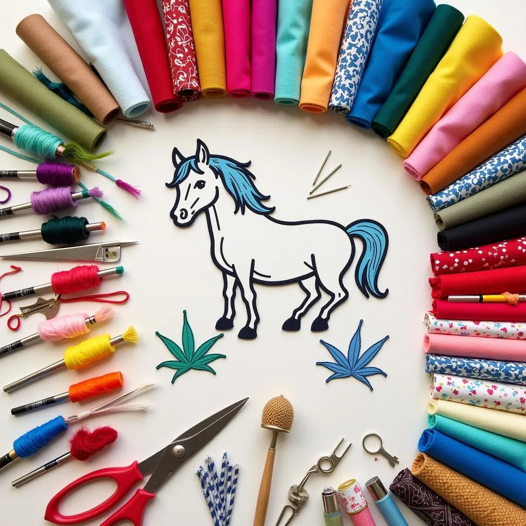 Essentials for horse applique