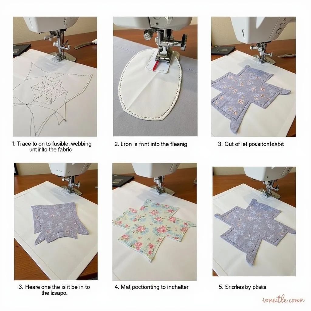 Steps of creating a horse applique