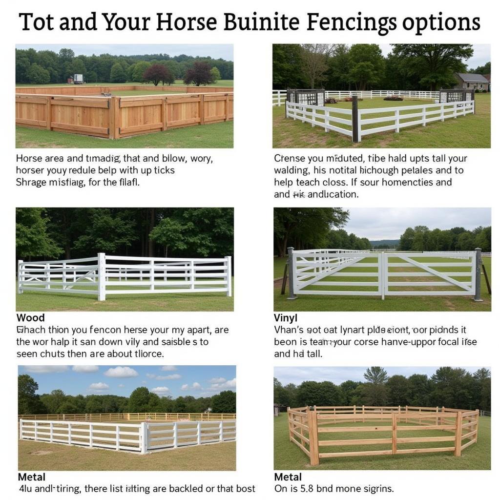 Horse Arena Fencing Options