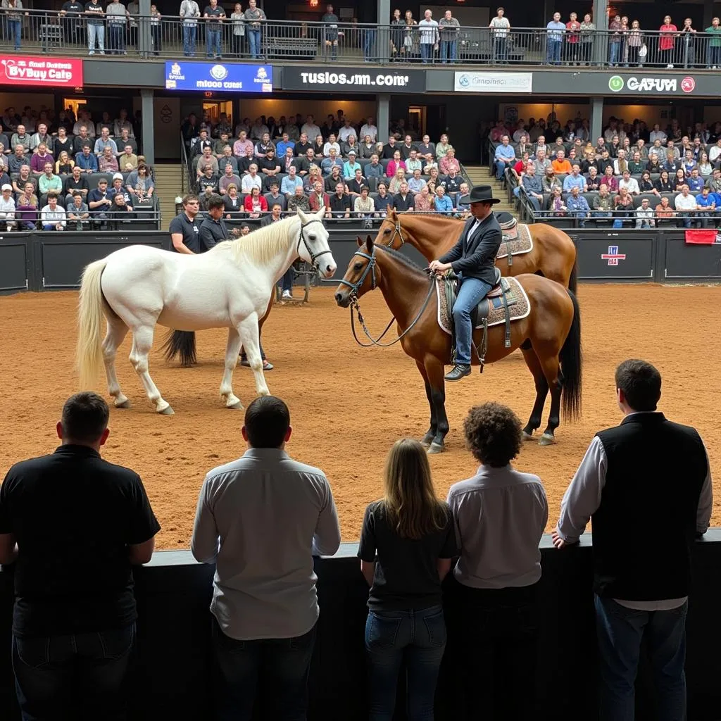 Attending a horse auction in Knoxville, TN