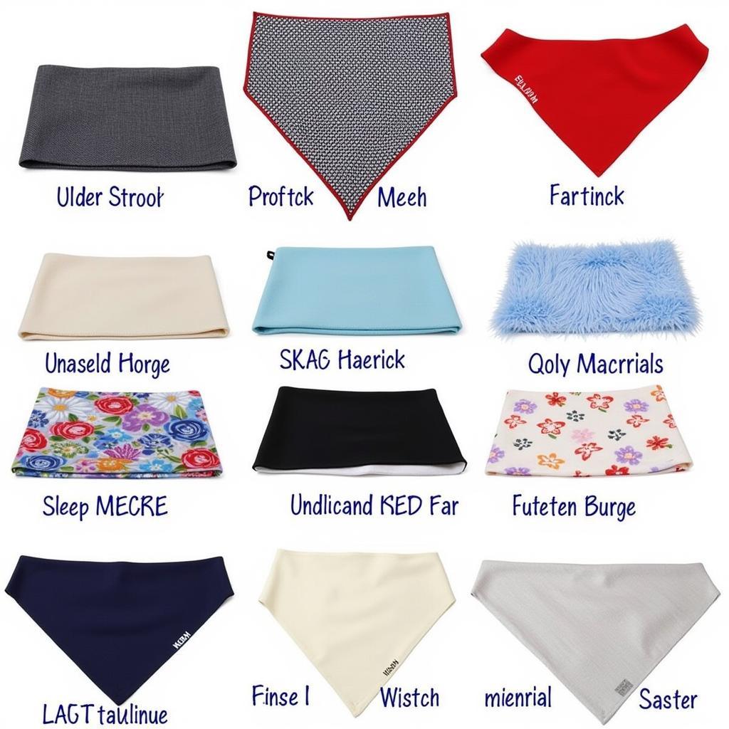 Different Horse Bandana Materials