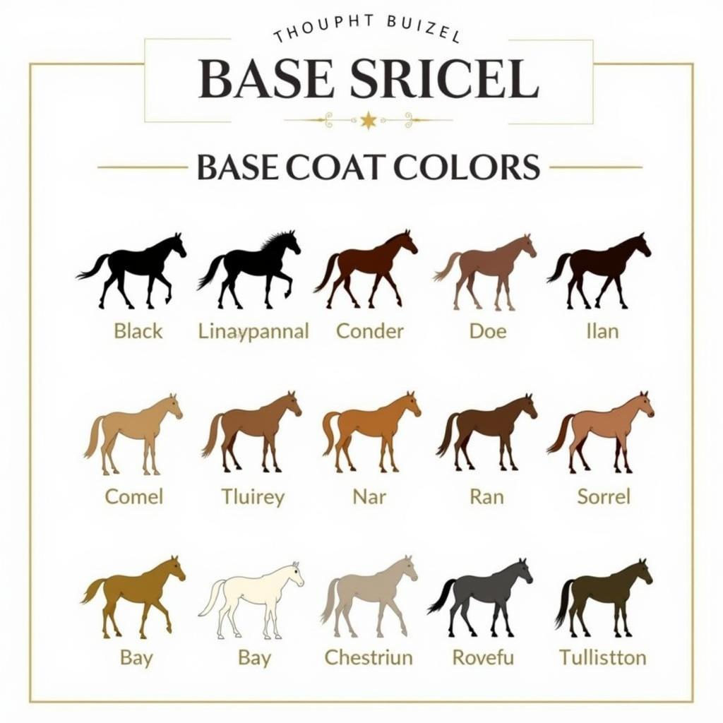 Horse Base Coat Colors Chart