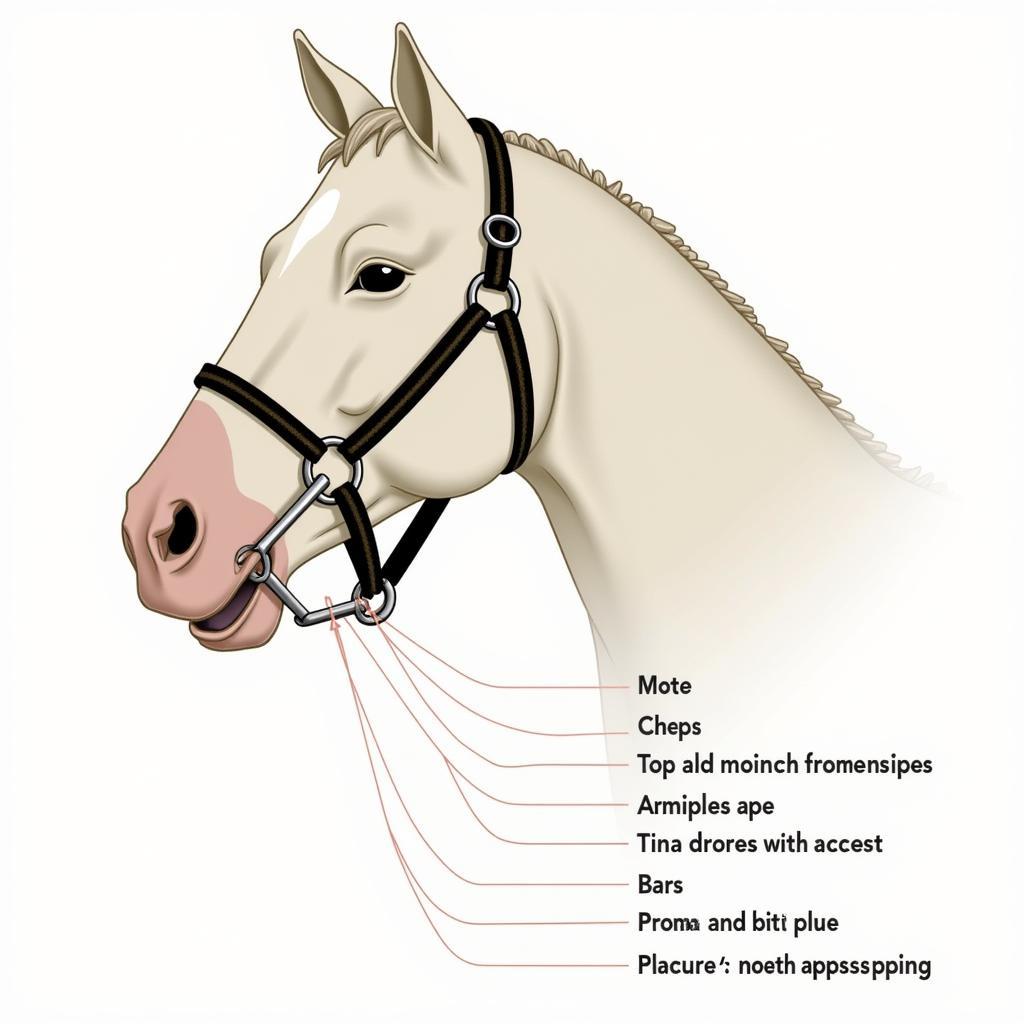 Anatomy of a Horse Bit and Pressure Points