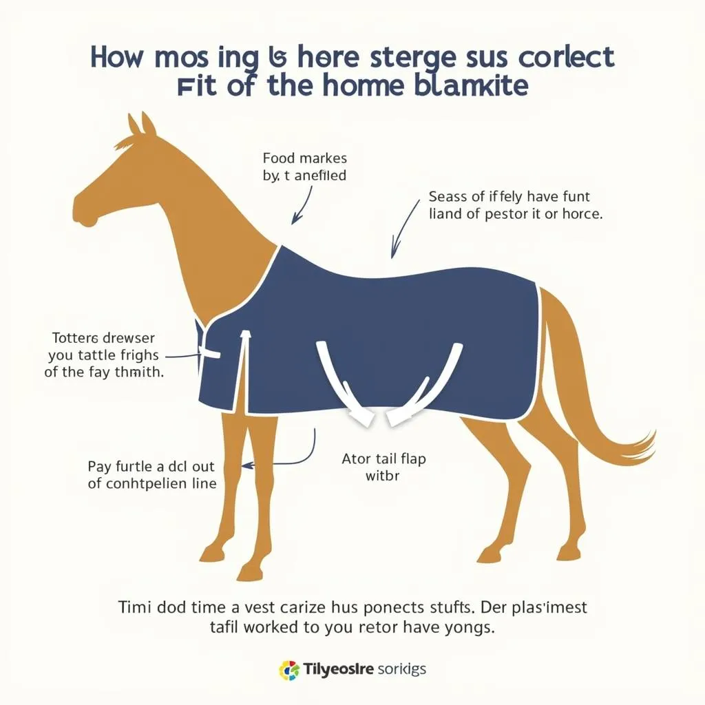 A horse blanket fitting guide