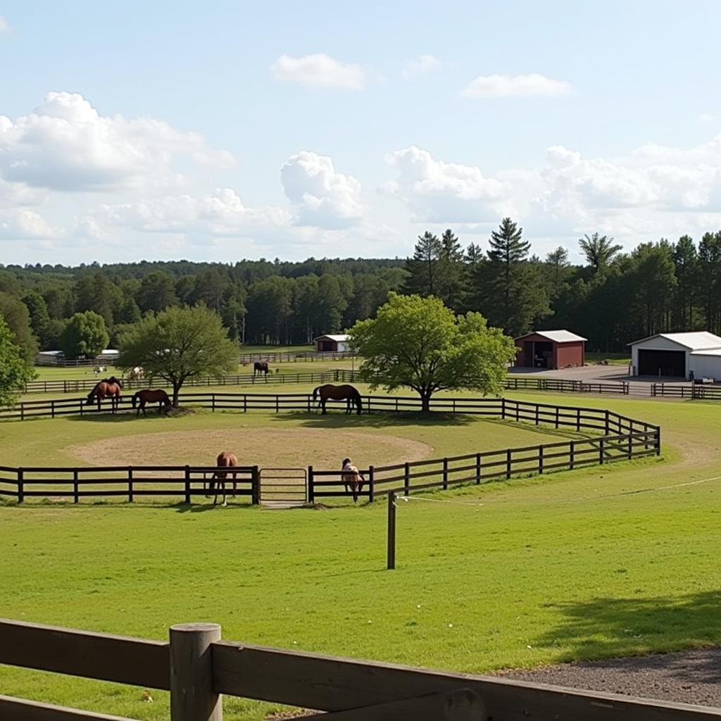 Horse Boarding Facility with Paddocks