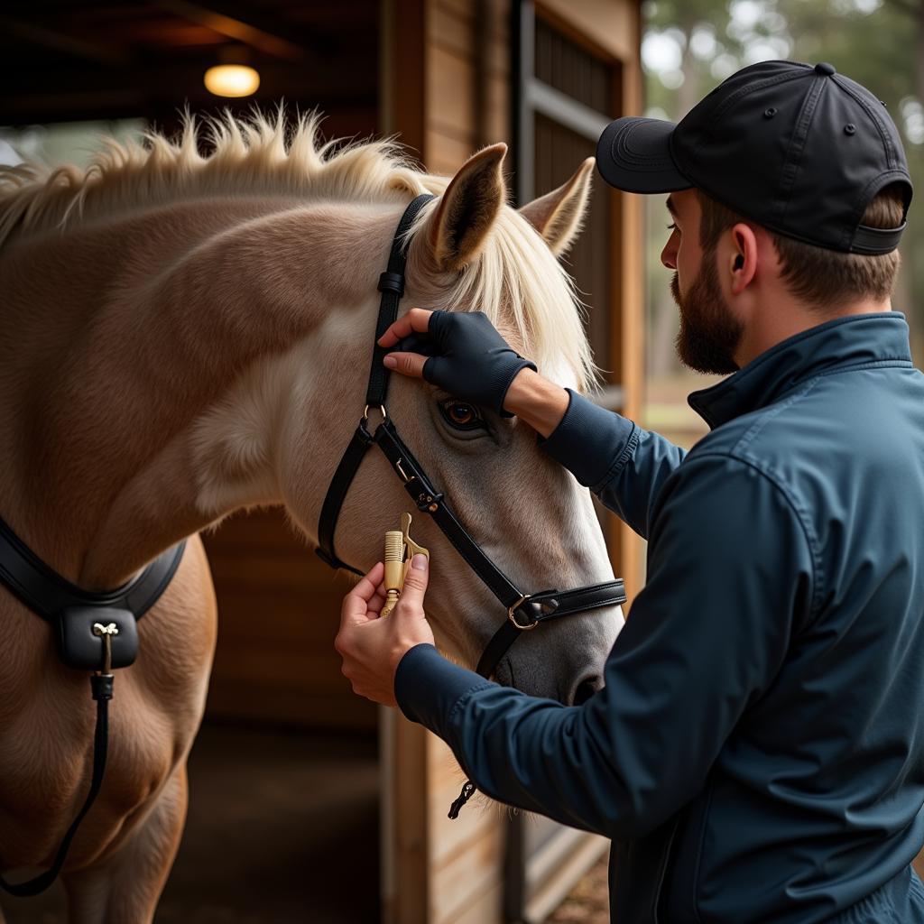 Horse Boarding Stable Grooming