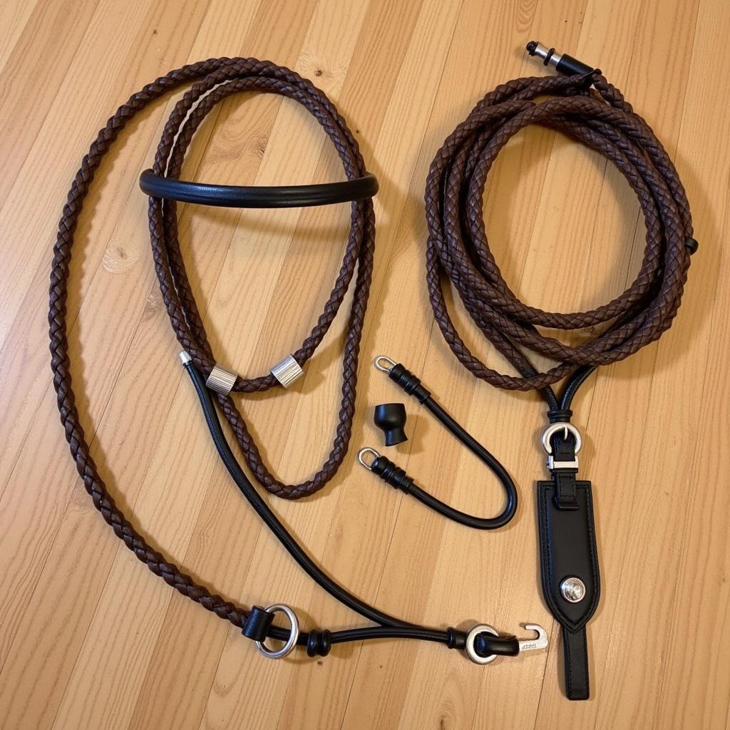 Horse Bosal Set Components