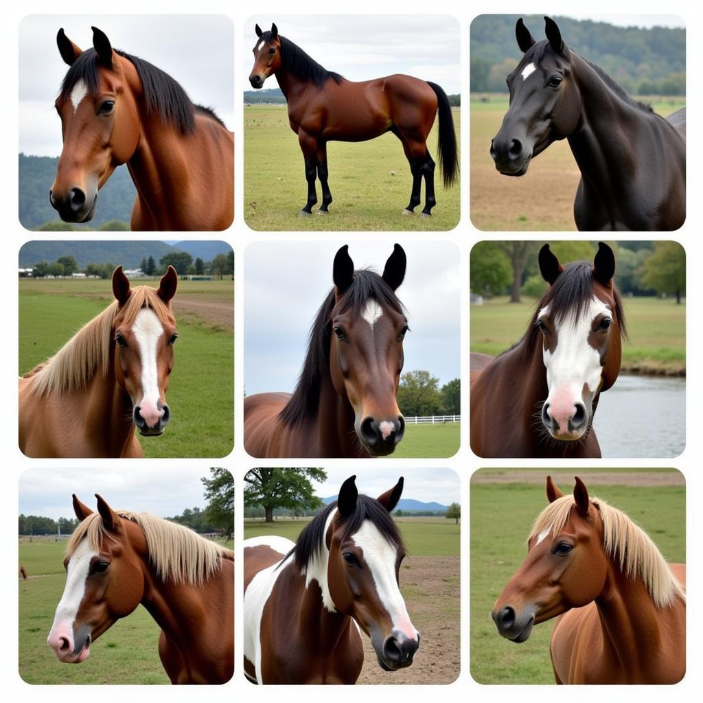 Various horse breeds at a Lumberton horse auction