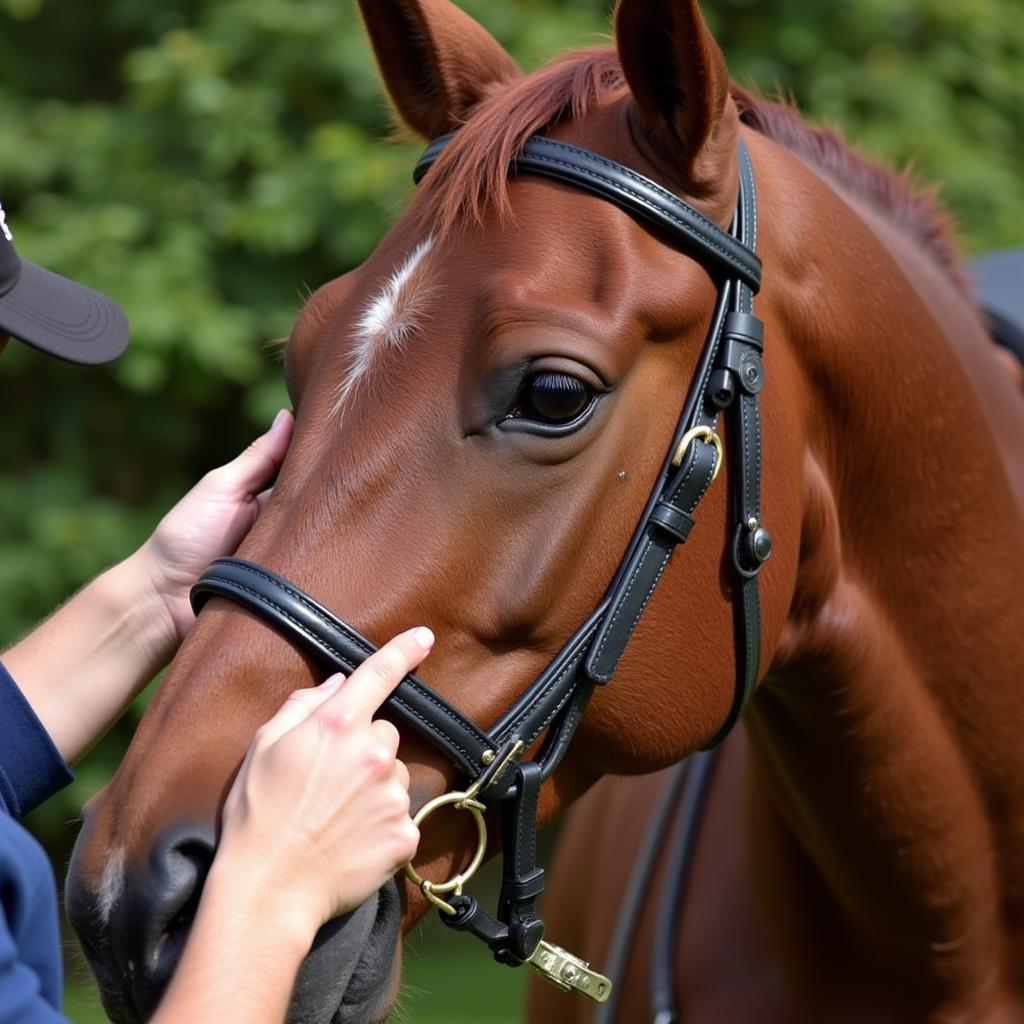 Measuring Horse Bridle Height