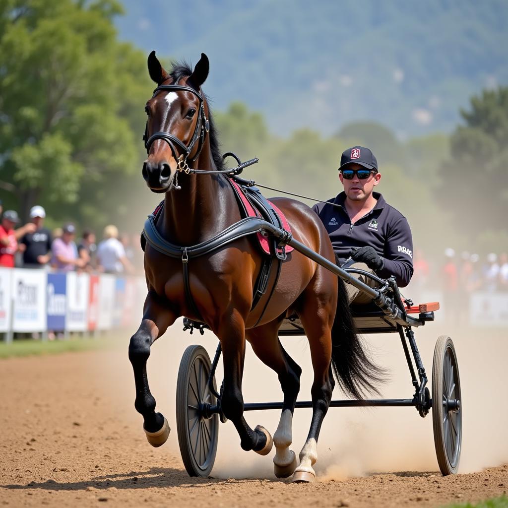 Horse and Cart in a Driving Competition