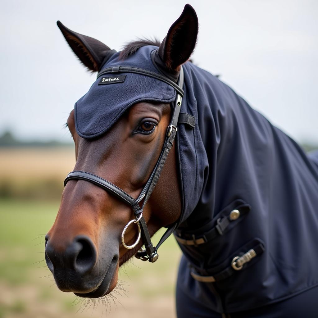 Horse wearing a comfortable costume