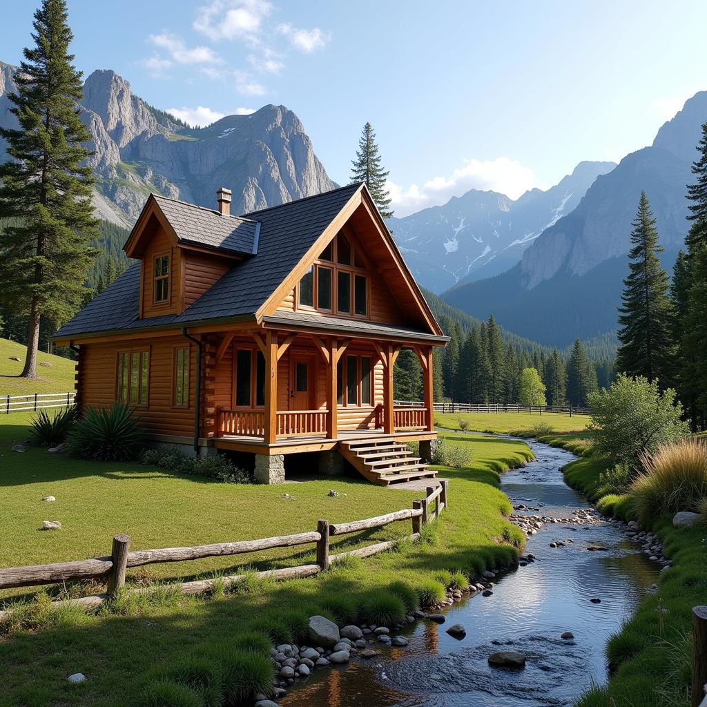 Rustic Horse Creek Cabin with Mountain Views