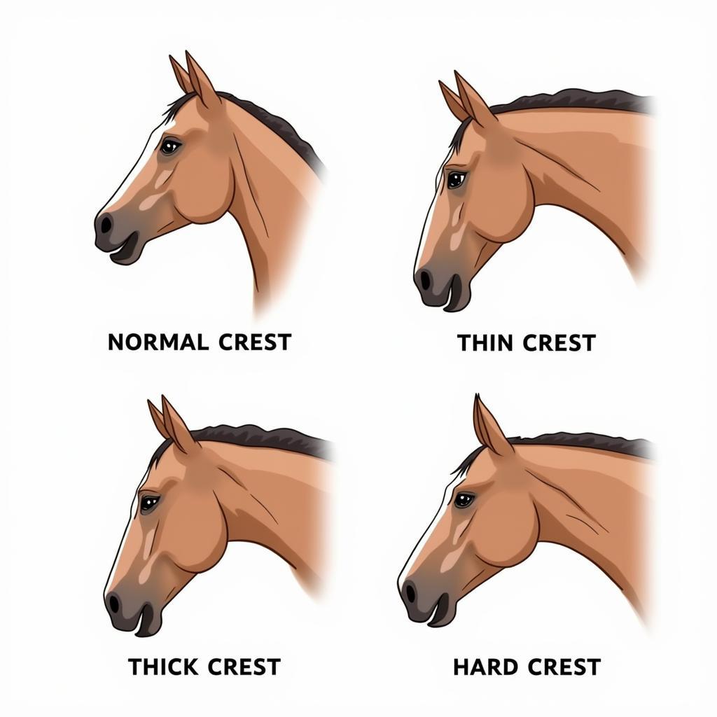 Different Horse Crest Types