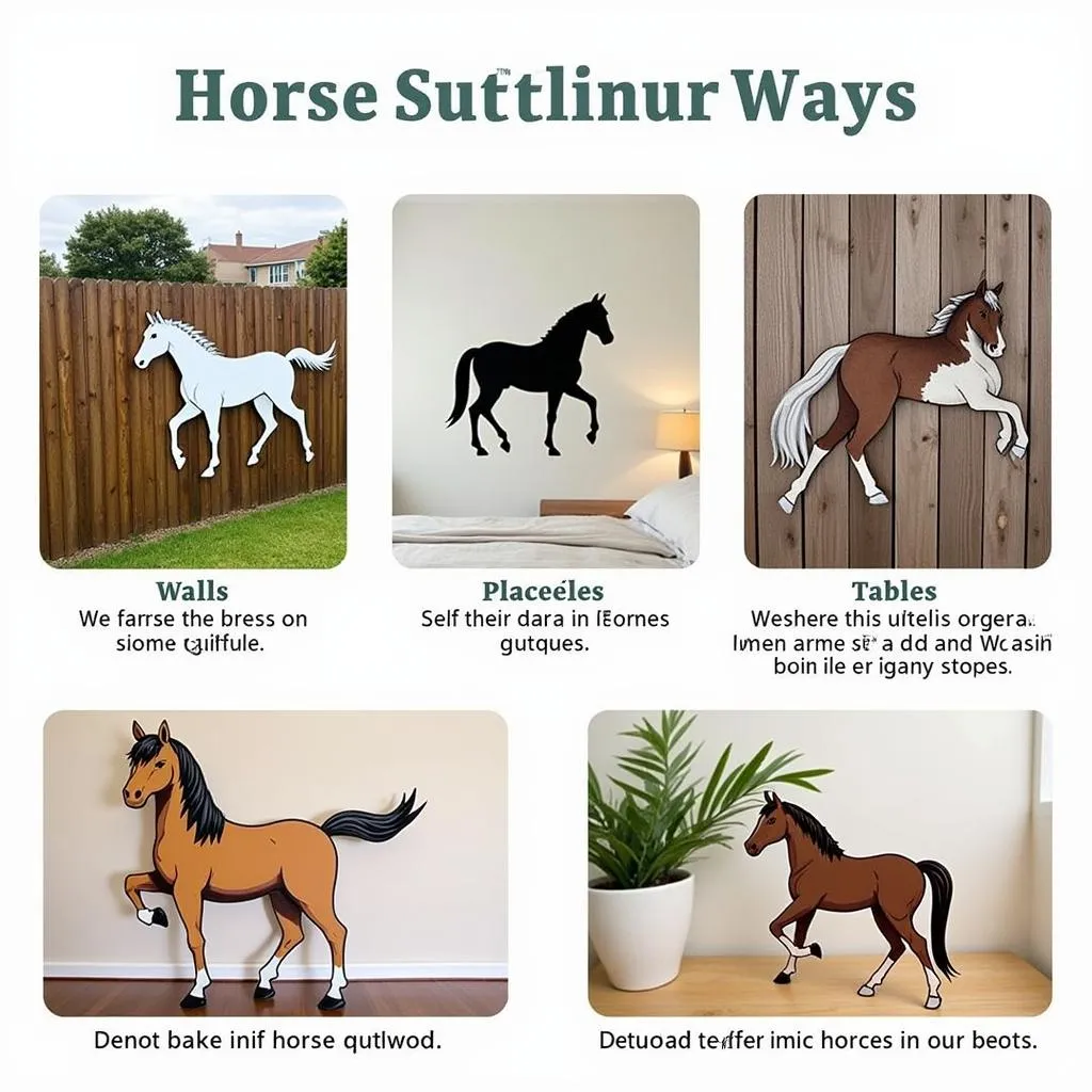 Ideas for Using Horse Cutouts