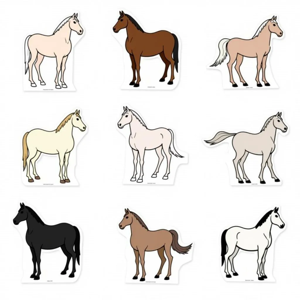 Different Styles of Horse Cutouts