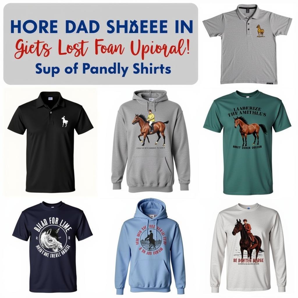 Variety of Horse Dad Shirts