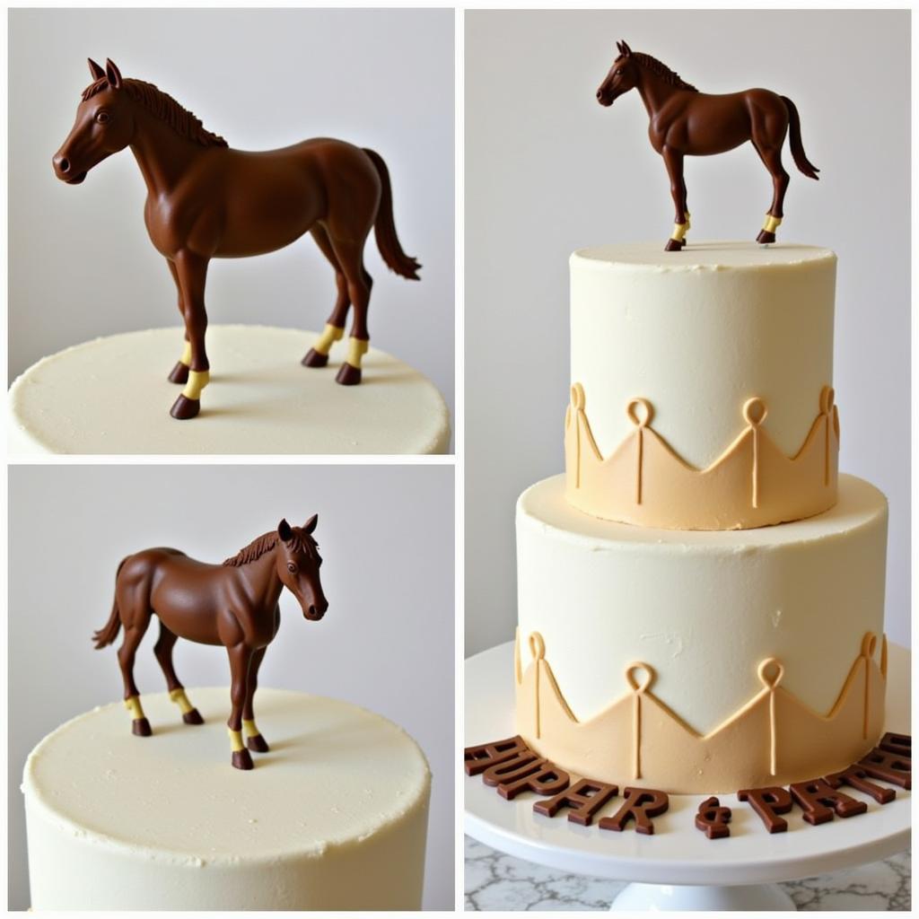 Finished Cake with Horse Decopac Decoration