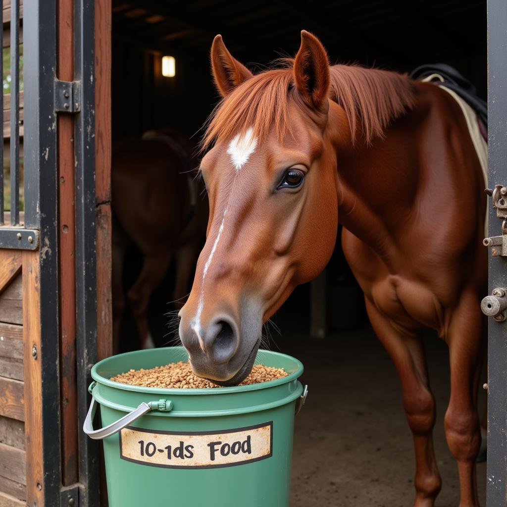 Horse Enjoying 10 10 Feed