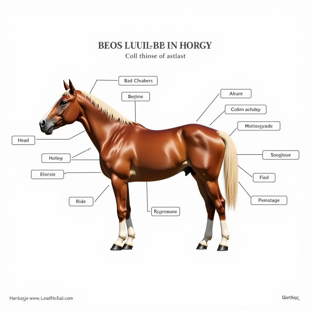 Horse External Anatomy Chart