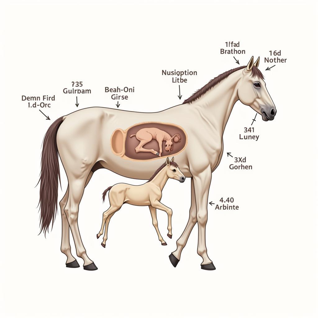 Horse Gestation Period Illustration