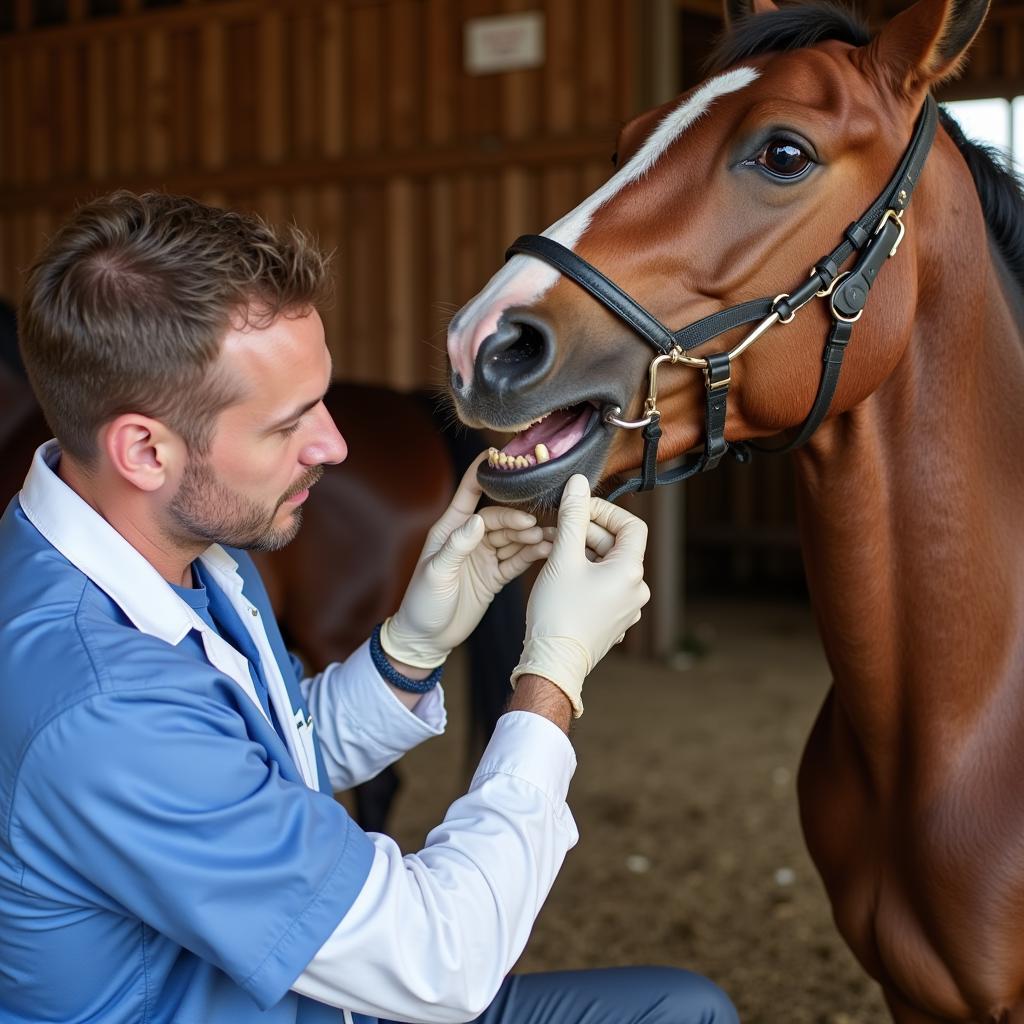 Horse Grooming and Health Check